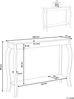 Konsolentisch schwarz rechteckig 30x100 cm HARTFORD Bild 3