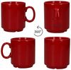 MamboCat Becher 6er Set Event Kaffeebecher 250ml rot Porzellan-Tassen stapelbar, Porzellan Bild 4