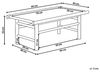 Beliani 'TODI' Couchtisch, Bambusholz Heller Holzfarbton Bild 3