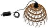 Spetebo LED Pendelleuchte in Weide Optik warm weiß - 23 cm -, mit Timer, LED fest integriert, warm weiß, Batteriefach in der Aufhängung versteckt Bild 4