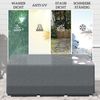 Outsunny Gartenmöbel-Schutzhülle Wasserdicht (Abdeckung, 1-St, Abdeckplane), für Terrassenmöbel 190,5 x 72 x 76cm Hellgrau Bild 5