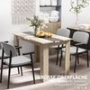 HOMCOM Rechteckiger Esstisch für 4 bis 6 Personen, Küchentisch, 120 x 69 x 75 cm, moderner Stil, dreieckige Beine, Stabiler, Eiche und Schwarz Bild 5