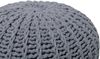 Pouf dunkelgrau ⌀ 50 cm CONRAD II Bild 5