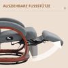 HOMCOM Relaxsessel Fernsehsessel mit Liegefunktion, Armlehne aus Holz (Liegesessel, 1-St, TV-Sessel), für Wohnzimmer, Schlafzimmer, Grau Bild 5