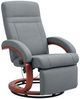 HOMCOM Relaxsessel Fernsehsessel mit Liegefunktion, Armlehne aus Holz (Liegesessel, 1-St, TV-Sessel), für Wohnzimmer, Schlafzimmer, Grau Bild 1