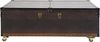 Kare Design Couchtisch Bar Colonial, 75167, großer, rustikaler Funktions-Truhentisch mit Rollen im Kolonialstil, ausziehbar, dunkelbraun (H/B/T) 37 x 120 x 75 cm Bild 3