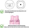ARO Artländer Daunenschlafsack inkl. Stoffwindel, 80 (70/60), rose uni Bild 3