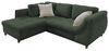 Polsterecke >Allin< Schlaffunktion, moosgrün / silber, Cord - 250x66x190cm (BxHxT) Bild 4