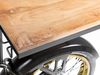 Indian Black Motorrad Bar - Vielseitig einsetzbar, Metall-Mangoholz, 180x85x40 cm Bild 5