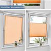 Sanfree Plissee Klemmfix Plisseerollo ohne Bohren Orange B55 x H130cm inkl. Klemmträger Blickdicht und lichtdurchlässig Jalousie Faltrollo Sichtschutz und Sonnenschutz Rollo für Fenster & Tür Bild 4