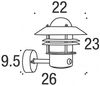 Blokhus Sensorleuchte 60W Allgebrauchslampen Glas klar Lampe Beleuchtung TOP NEU Bild 3