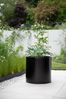 VIVANNO Blumentopf Aluminium NEW RONDO Rund - Schwarz Matt (1 St), 45x45 cm Bild 2