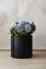 VIVANNO Blumentopf Aluminium NEW RONDO Rund - Schwarz Matt (1 St), 45x45 cm Bild 5