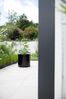 VIVANNO Blumentopf Aluminium NEW RONDO Rund - Schwarz Matt (1 St), 45x45 cm Bild 3