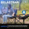 24Move Klapptisch Tisch für Camping und Garten,Klapptisch aus Aluminium (bis 30kg schwarz, inkl. Tasche), Tischplatte faltbar, Aluminiumrahmen höhenverstellbar Bild 4