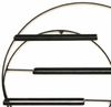 DanDiBo Weinregal Metall Wand 55 cm Schwarz Largo Rund Flaschenregal 96213 Flaschenhalter Wandmontage Modern Bild 4