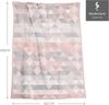 Wohndecke Rauten Pastell, rosa Kuscheldecke in 150x200 cm, Biederlack, Decke aus Baumwollmischgewebe, Made in Germany Bild 2