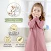 Mama Cheetah Baby Schlafsack mit Ärmeln, 0.5 TOG Bio-Baumwolle Wearable Blanket und Zwei-Wege-Reißverschluss, Swaddle Transition Long Sleeve Sleep Sack für Neugeborene to Kleinkind, 6-12 Monate Bild 2