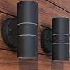 vidaXL LED Außenwandleuchten 2 Stk. Edelstahl Auf-/Abwärts 42417 Bild 2