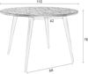 WHITE LABEL LIVING Esstisch Mo Rund aus Teakholz Ø110cm Bild 3