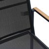 vidaXL Gartenstühle 2 pcs Schwarz und Anthrazit 53,5 x 59 x 77 cm 42025099 Bild 5