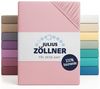 Julius Zöllner Jersey Spannbettlaken für Wiegen 90x40 cm und Stubenwagen, 100% Jersey-Baumwolle, Oeko-TEX Standard 100 Zertifiziert, Gr. 90x40 cm, 2er Pack, rosa Bild 1