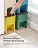 Songmics Mülleimer Küche, 4er Set Abfalleimer, Mülleimer stapelbar, je 20 L, Mülltrennsystem, Klappdeckel, mit Aufklebern, Aufbewahrungsbox Bild 4