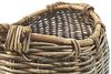 Kobolo Aufbewahrungskorb Korb aus Rattan kubu grey mit Seilgriff oval Bild 4