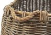 Kobolo Aufbewahrungskorb Korb aus Rattan kubu grey mit Seilgriff oval Bild 3
