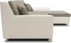 DOMO. collection Treviso Ecksofa, Sofa in L-Form, Polsterecke, grau/weiß, 267 x 178 x 83 cm Bild 4
