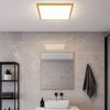 LED Deckenleuchte, Messing, IP44, 3 Lichtstufen, 42x42 cm Bild 3