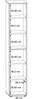 FORTE Keflavik Regal, Holzwerkstoff, Weiß/Grau/Braun, 44,8 x 226,5 x 41,5 cm Bild 5