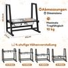 Yorbay Futternapf Hundenapf-Ständer höhenverstellbar, Edelstahl, 4-fach verstellbar, sicherer Stand, schwarz, 2X 1200ml Edelstahlnäpfen Bild 2