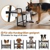 Yorbay Futternapf Hundenapf-Ständer höhenverstellbar, Edelstahl, 4-fach verstellbar, sicherer Stand, schwarz, 2X 1200ml Edelstahlnäpfen Bild 3