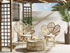 'FLORENTINE LIMNI' Bistro Set, mit Kissen, Rattan Beige, 84 x 84 x 40 cm Bild 2