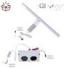 kalb Aufbauleuchte LED Aufbau Spiegelleuchte Lancea 34cm Steckdose & Schalter silbergrau, Mechanischer Schalter, LED, kaltweiß Bild 5