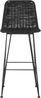 Barhocker Rattan schwarz 2er Set CASSITA Bild 5