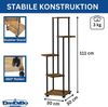 DanDiBo Blumentreppe Indoor Metall Schwarz 5 Etagen 96580 Blumenregal Pflanzenständer Modern Blumenständer Design Bild 2