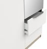 Demeyere Armoire Dressing Avec Miroir & Penderie Moderne 3 Portes 2 Tiroirs 4 Niches – Coloris Chêne Kronberg & Blanc Mat - 119,4 x 51,1 x 203 cm Bild 4