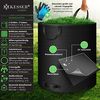 KESSER® Gartensack Set Laubsack Gartenabfallsack inkl. Handschuhe - Selbststehend 4 Griffe Stabil Robust & Faltbar - Laubsäcke Rasenschnitt Gartensäcke für Gartenabfälle Grünschnitt Schwarz, 2x500 Liter Bild 2