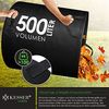KESSER® Gartensack Set Laubsack Gartenabfallsack inkl. Handschuhe - Selbststehend 4 Griffe Stabil Robust & Faltbar - Laubsäcke Rasenschnitt Gartensäcke für Gartenabfälle Grünschnitt Schwarz, 2x500 Liter Bild 5