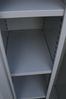 Wäscheschrank Kleiderschrank Stahl Lagerschrank Aktenschrank PutzSpind Werkzeugschrank 515711 Lichtgrau/Blau Bild 3