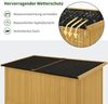 M MCombo Gartenschrank Holz, Gartenhaus Klein Wetterfest, Outdoor Gerätehaus Geräteschuppen, für Außenbereich Balkon Terrasse, 59×127×168 cm, 0912D-F (Natur) Bild 4