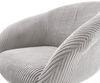 Drehstuhl Vinka-Flex mit Armlehnen Cord Silbergrau Kreuzgestell breit Effektfinish Titan 360° drehbar Wippfunktion Taschenfederkern Bild 5