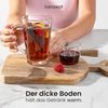 KONZEPT Gläser-Set 6-teilig Latte Macchiato – 300 ml Kaffeetassen, 6-tlg, aus Glas mit Henkel, hitzebeständig & spülmaschinengeeignet Bild 5
