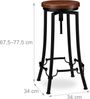 Relaxdays Barhocker industrial hoch Bild 4