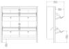 Dmora - Schuhschrank Laurence, Schuhregal, Mehrzweck-Eingangsgarderobe, Möbel für Schuhe, 103x25 h103 cm, Schwarz Bild 4