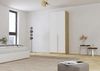 Rauch Möbel Alabama, Kleiderschrank für Schlafzimmer, Kinderzimmer, Wohnzimmer, Garderobe, Flur, 2-türig, mit Zubehör Premium, Farbe Weiß/Eiche Artisan, Holz, Breite 91 cm Bild 2