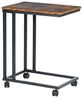 FurnitureR Moderner Rolltisch für Flur, 50 x 35 x 61,5 cm, Vintage-Holzoptik & Metallrahmen, Mobiler Beistelltisch mit Rollen für Eingangsbereich Bild 5