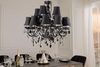 riess-ambiente Kronleuchter BLACK CRYSTAL XL 80cm schwarz · Hängeleuchte mit Kristall-Design, keine besonderen Funktionen, ohne Leuchtmittel, 15-armiger Lüster · Acrylglas · Wohnzimmer · mit Schirmen · Barock Bild 3